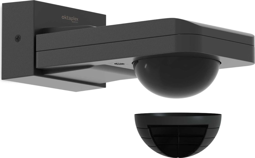Oktaplex Bewegungsmelder Decken- & Wandmontage Dauer-An Funktion Infrarot-Sensor anthrazit