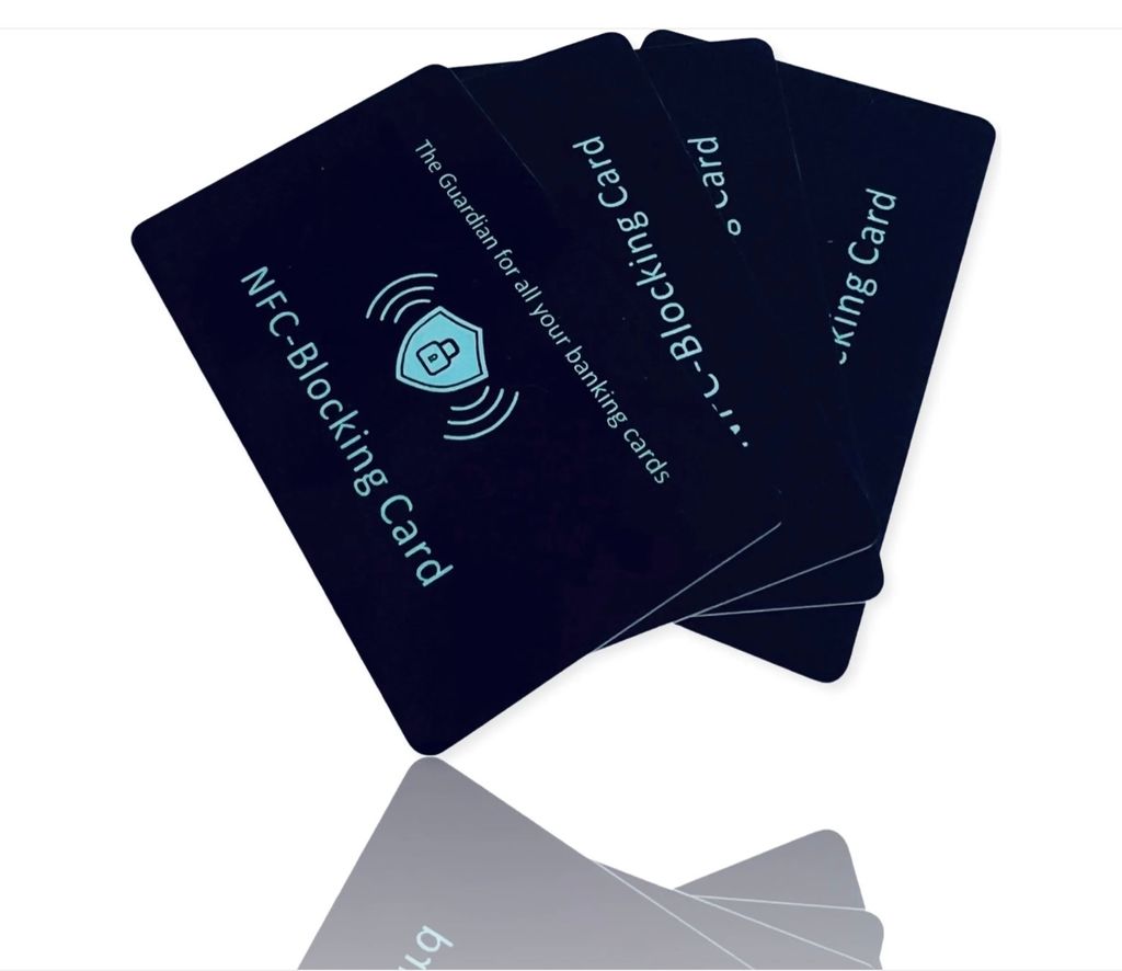 4x Karta blokująca RFID Ochrona NFC dla kart EC i Zdjęcie produktu 
