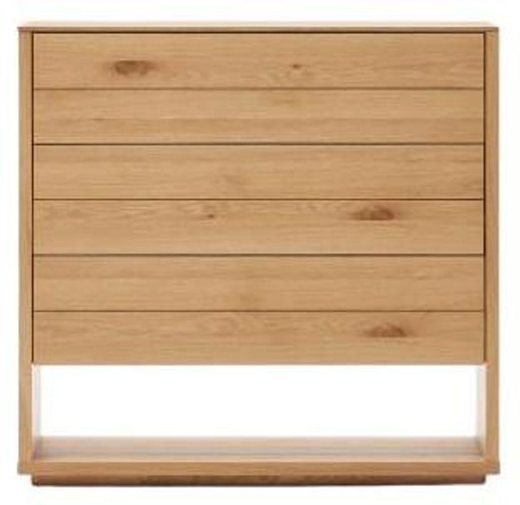 Kommode Agluema 100 x 40 x 97 cm Eichenfurnier Schrank Sideboard Wohnzimmer Neu