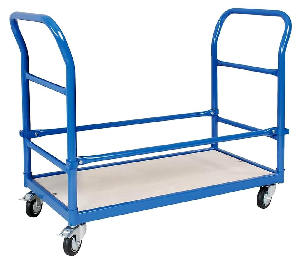 Reifenwagen mit 4 Lenkrollen, 2 davon mit Bremse, LxBxH 1130x527x890 mm, Tragkraft 250 kg