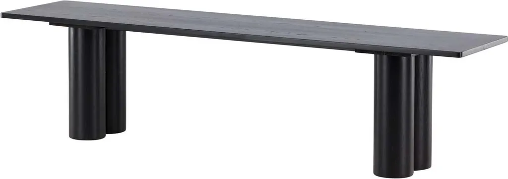Banc FURNLUX Olivia Noir 180cm - Assise Design pour Salle à Manger
