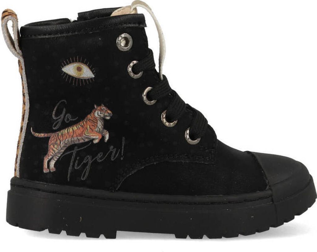 Shoesme Boot Biker Black Tiger SW21W006-A Schwarz-22