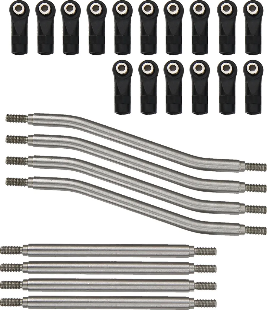 Embout de guidon RC robuste en acier inox pour Axial Capra AXI03004 8pcs
