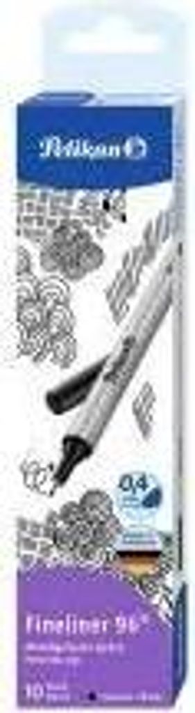 Pelikan Fineliner 96 Schwarz 10 Stück 0.4mm Faltschachtel