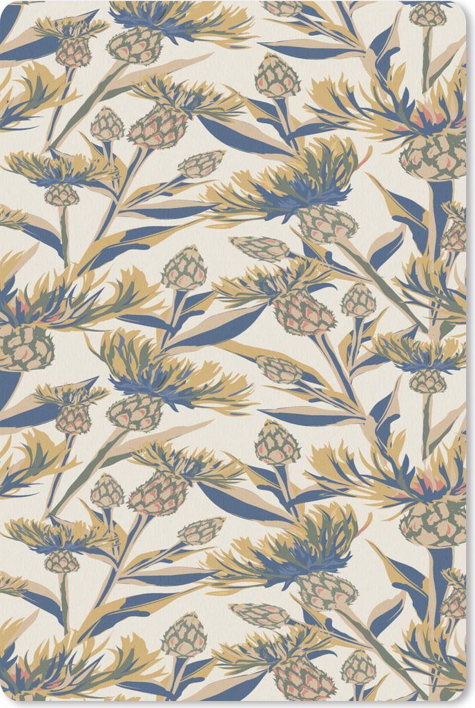 MuchoWow Mauspad Mousepad Blumen - Muster - Gestaltung - Natur 40x60 cm - Mousepads - Maus Mat - Pad - Mausunterlage - Schreibtisch Accesoire