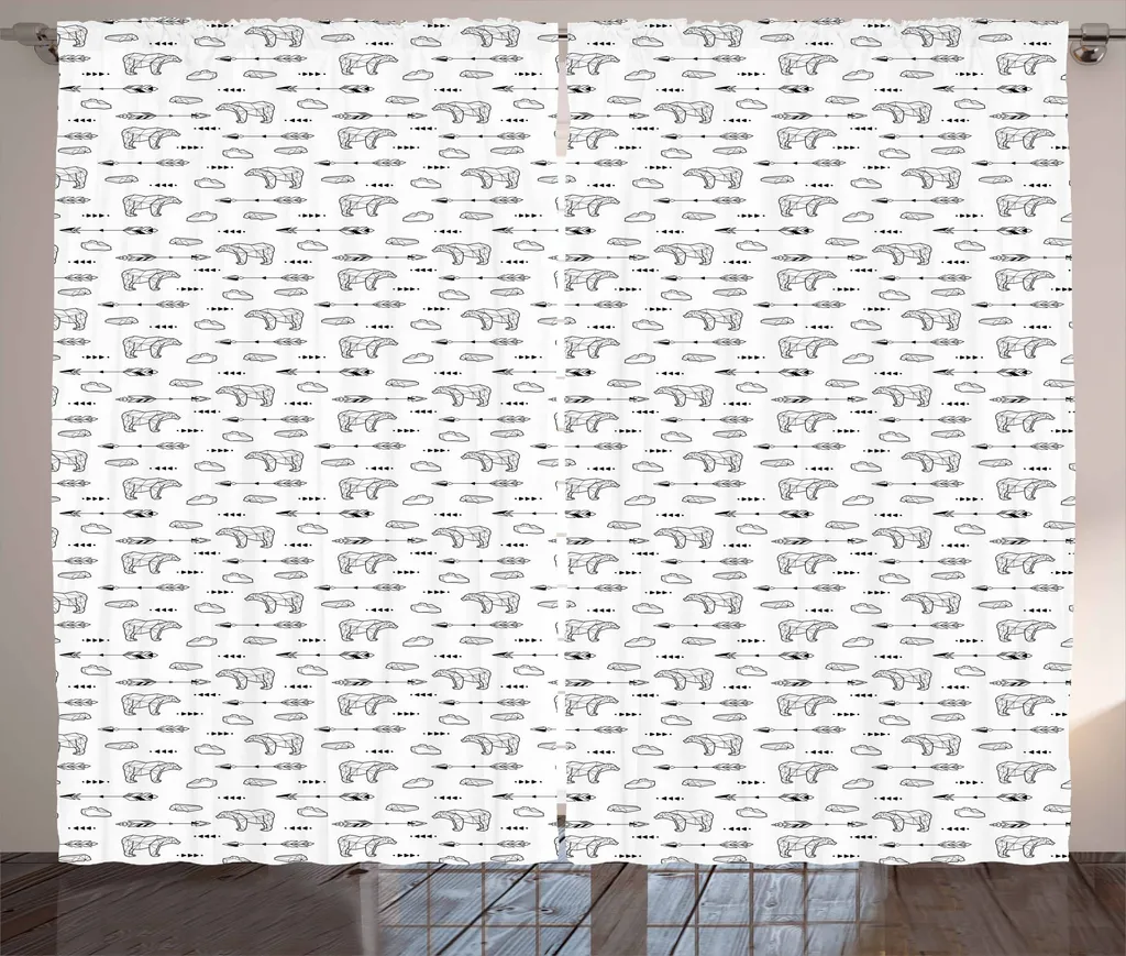 ABAKUHAUS Tenda Rustica Eisbär 280x175 cm - Arredo Nordico Camera Letto