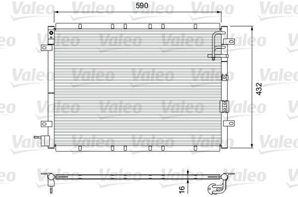 VALEO 818080 - OE 97606 3E000 Klimakondensator für Sorento I (JC)