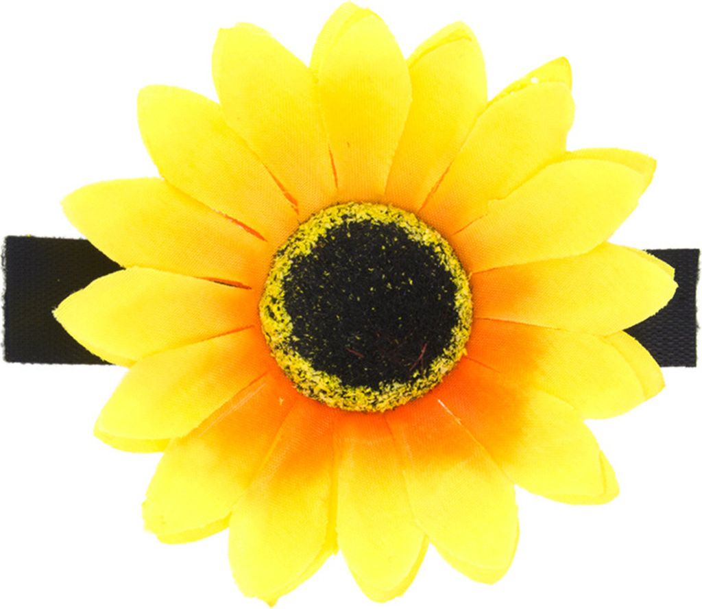 Haustierhalsband-Zubehör, Verschlussband, exquisite Haustierhalsband-Sonnenblumen-Dekoration für Partys im Freien, Hochzeiten