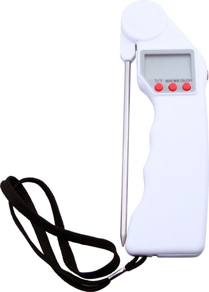 INF Faltbares Lebensmittelthermometer Weiß
