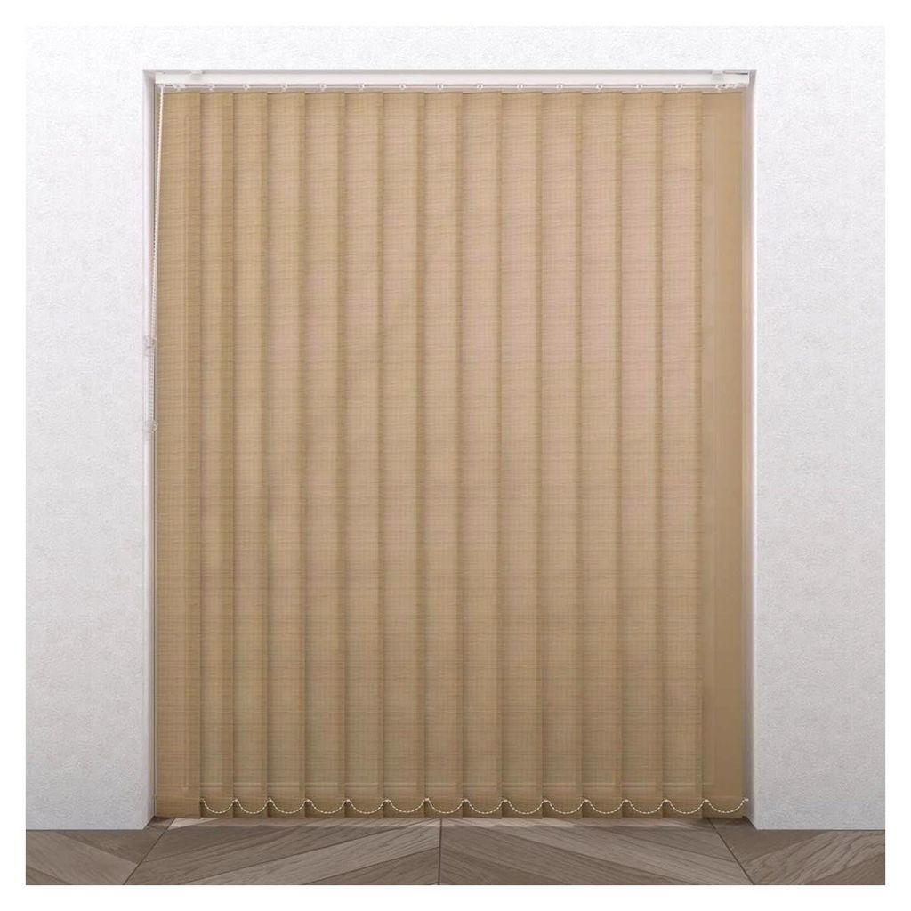 Lamellenvorhang - Easy Nature - 89mm - Lichtdurchlässig - Beige - 40 x 260 - 5 Lamellen