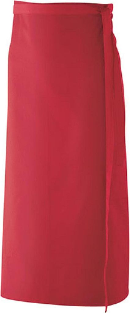 Exner 10220 | Schürze 100 x 80 cm - Farben waschbar bis 60 °C - Farbe: Red - Größe: 100 x 80 cm
