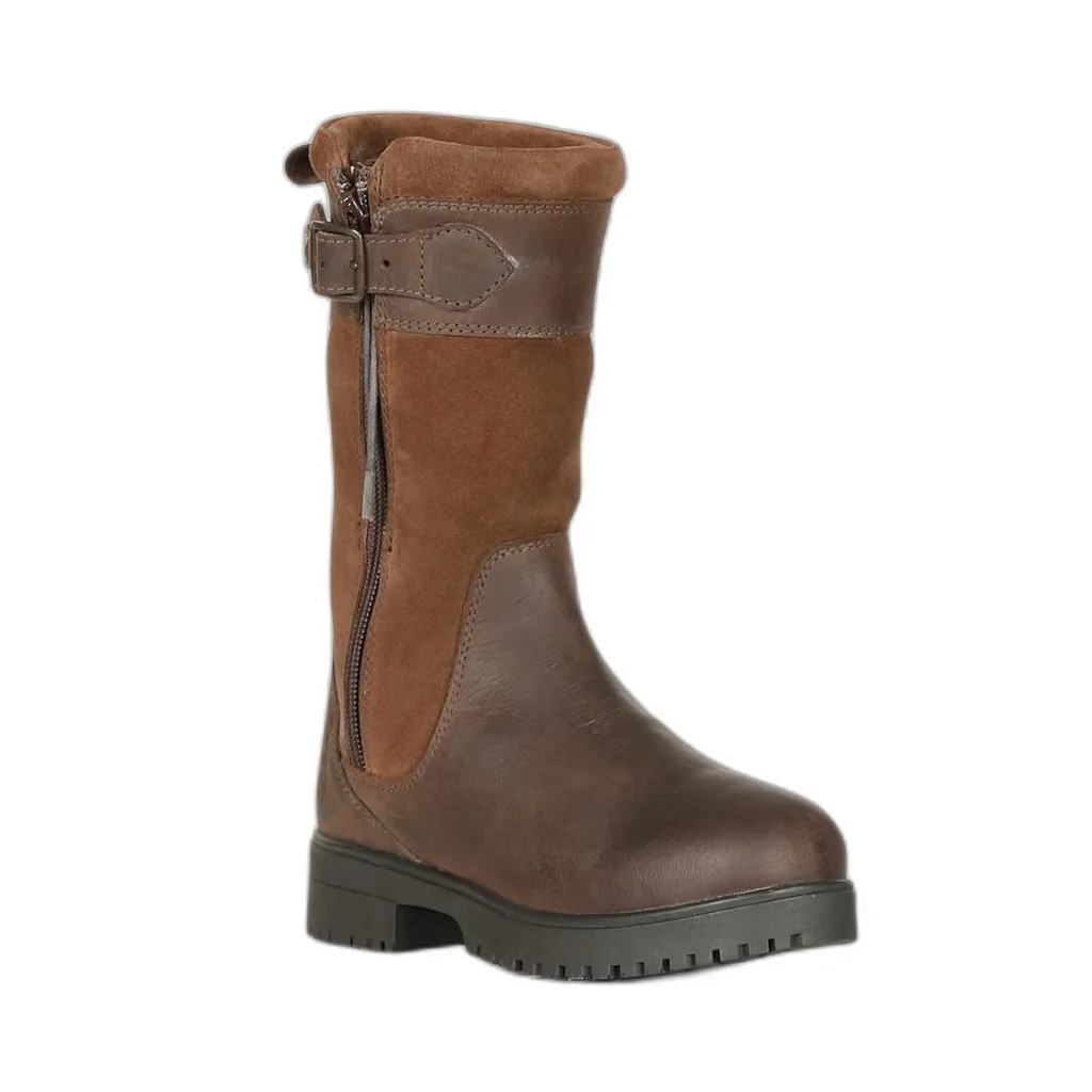 Bottes Savona Moretta en cuir véritable Marron pour enfant, Pointure 38