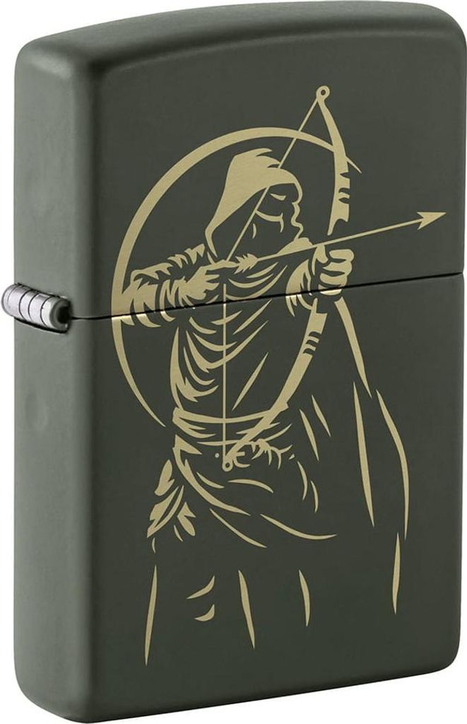 Zippo Feuerzeug Mr. Archer 60007579 - Elegantes Windschutzdesign, Herstellerunterstützt, 2019