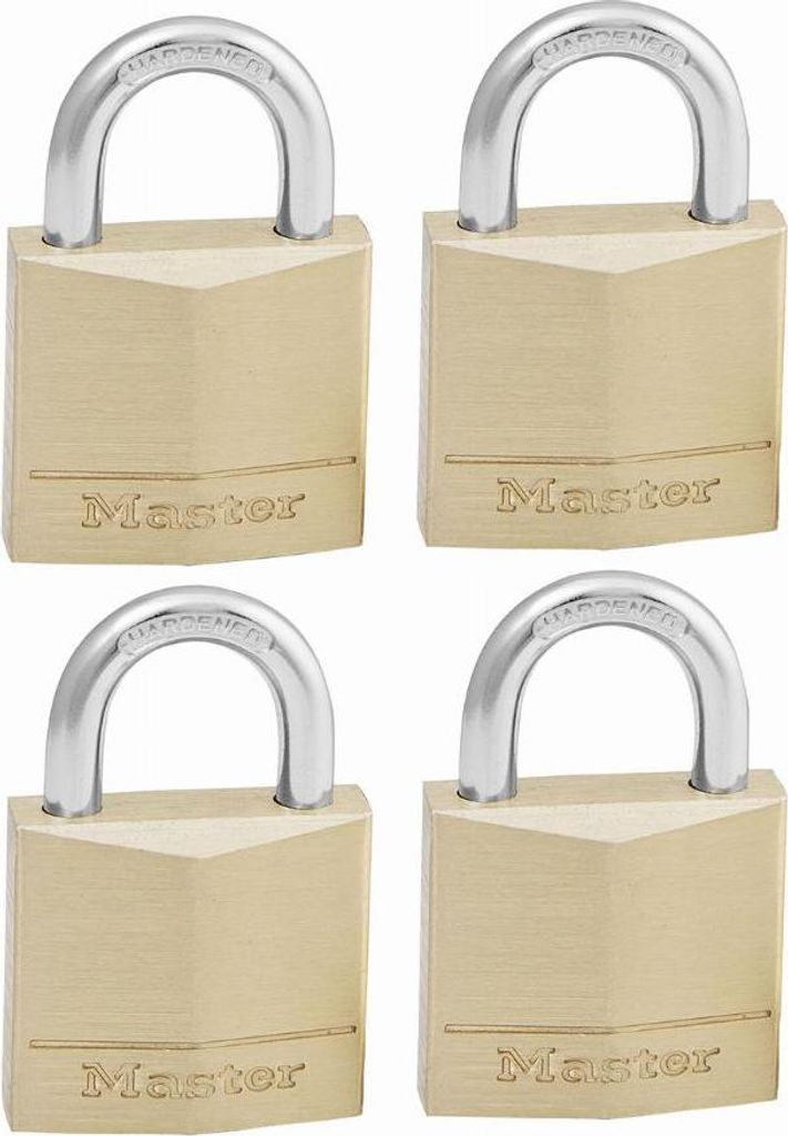 Master Lock - Handlot Masterlock 4 wie Messie Brass 30mm | Blasen Sie ein 4 -Stück