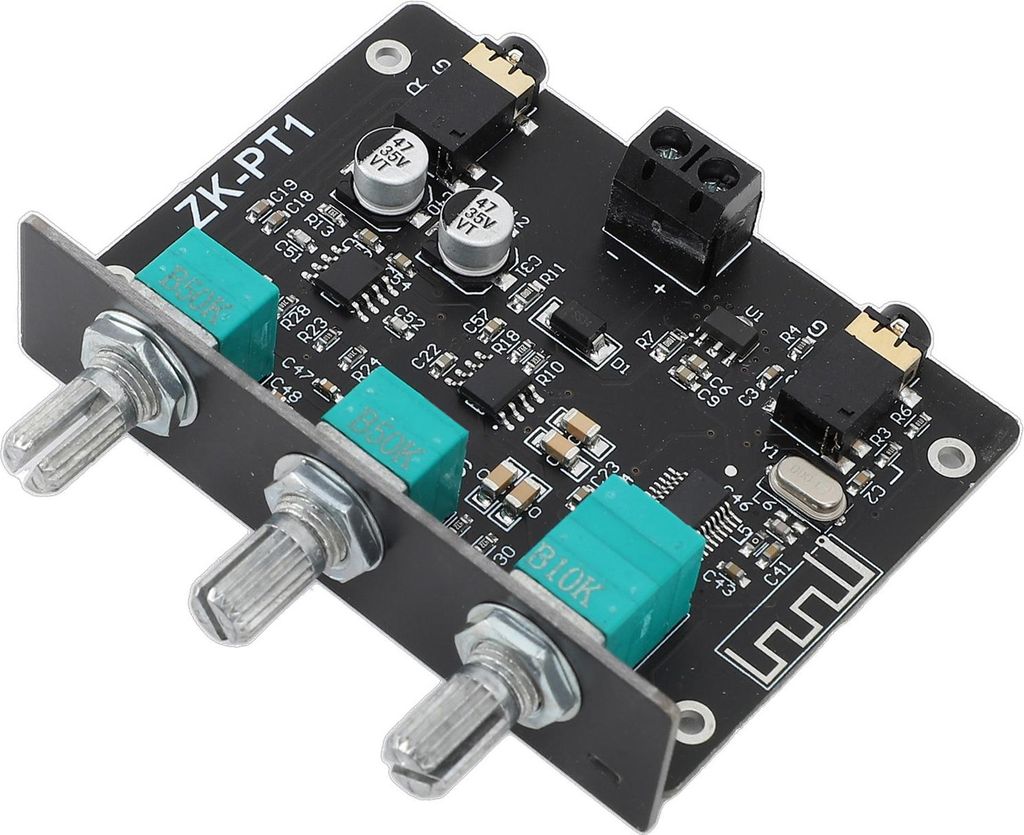 ZK PT1 Wireless BT 5.0 Decoder Board 2 Kanal Stereo Aux Output -Empf?ngerverst?rker mit Treble Bass Control DC5-24V