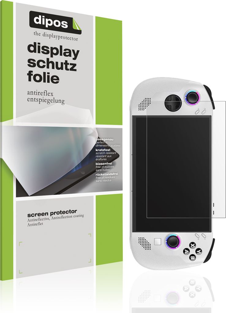 2x Schutzfolie für Lenovo Legion Go S matt Displayschutzfolie Folie Display Schutz dipos