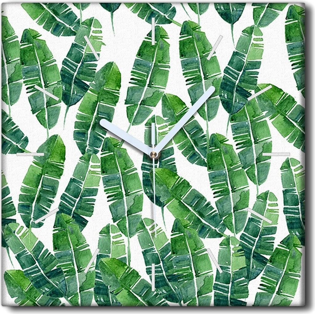 Coloray Uhr auf Leinwand 30x30 cm Wand Uhr Dekoration Produktbild 