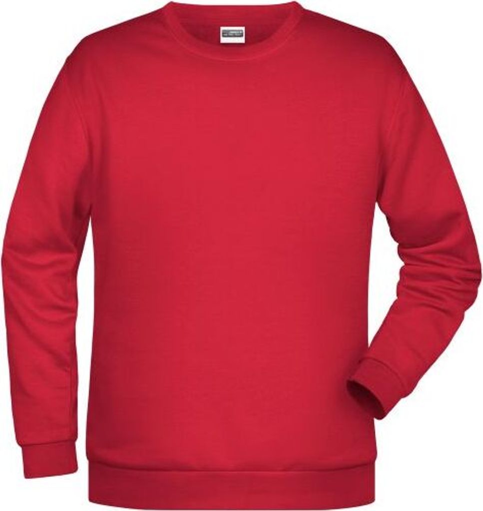 Klassisches Rundhals Sweatshirt für Herren red, Gr. XL