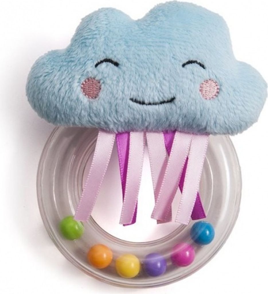 rassel Mini CloudJunior 13 cm hellblau