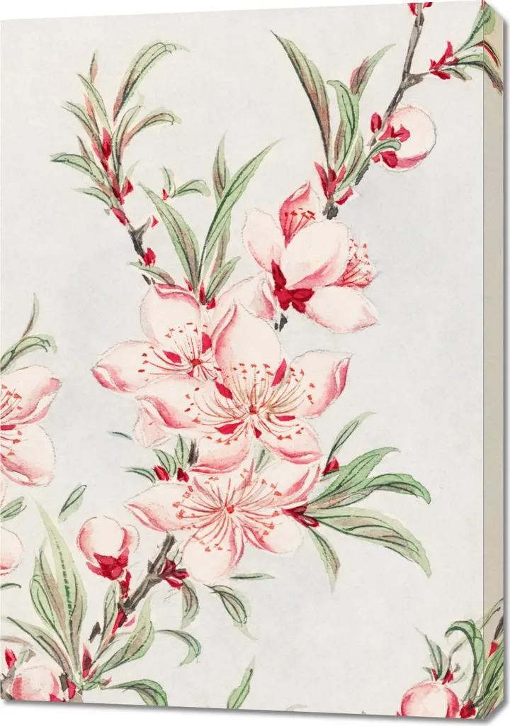 Grand Tableau Vintage Peach Tree Morikaga 70x100 cm Design Japonais