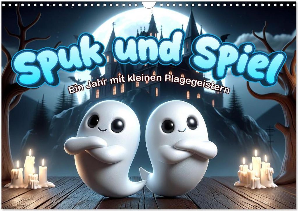 Spuk und Spiel: Ein Jahr mit kleinen Plagegeistern (Wandkalender 2026 DIN A3 quer), CALVENDO Monatskalender