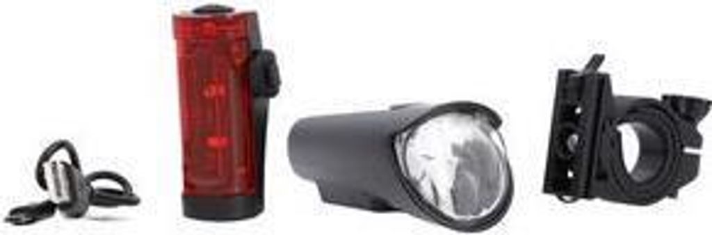 FISCHER Fahrrad-LED-Beleuchtungs-Set, 45 Lux Leuchtdauer Produktbild 