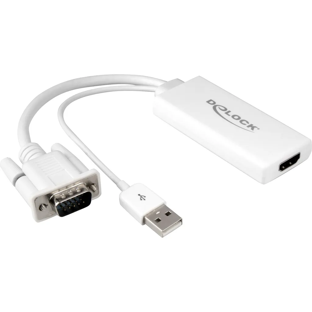 Solution Ecran Noir : Adaptateur VGA vers HDMI avec Audio USB Intégré