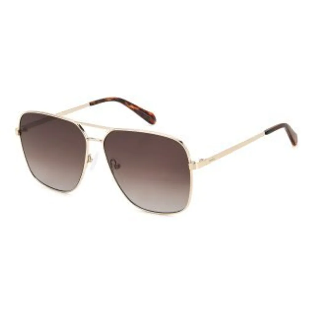 Lunettes de soleil Fossil FOS 3154/G/S 3YG/HA dorées pour femme 61mm
