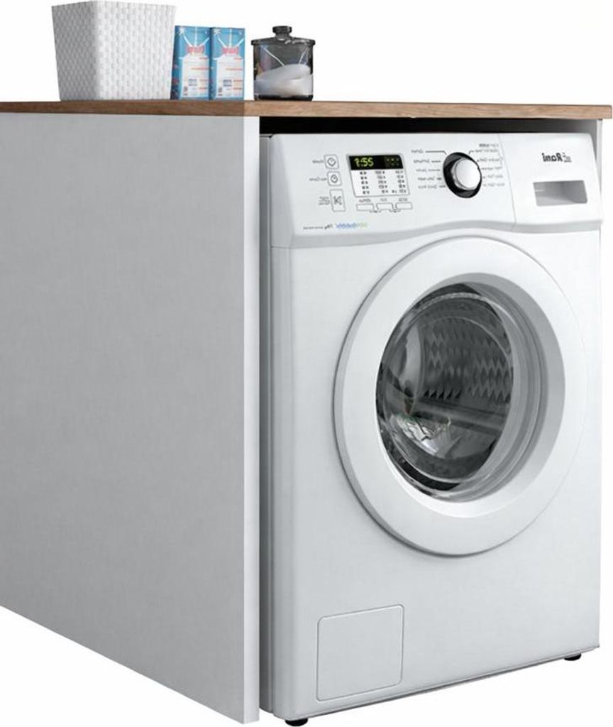 Hoppa! Waschmaschine Schrank | Walnuss & Weiß - 65 x 60 x Produktbild 