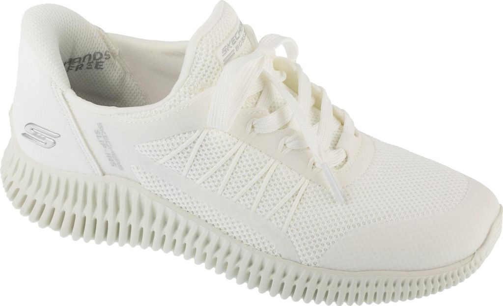 Skechers Slip-Ins: Bobs Geo Lite - Divine Pace 117413-WHT, Sneaker, Damen, Weiß