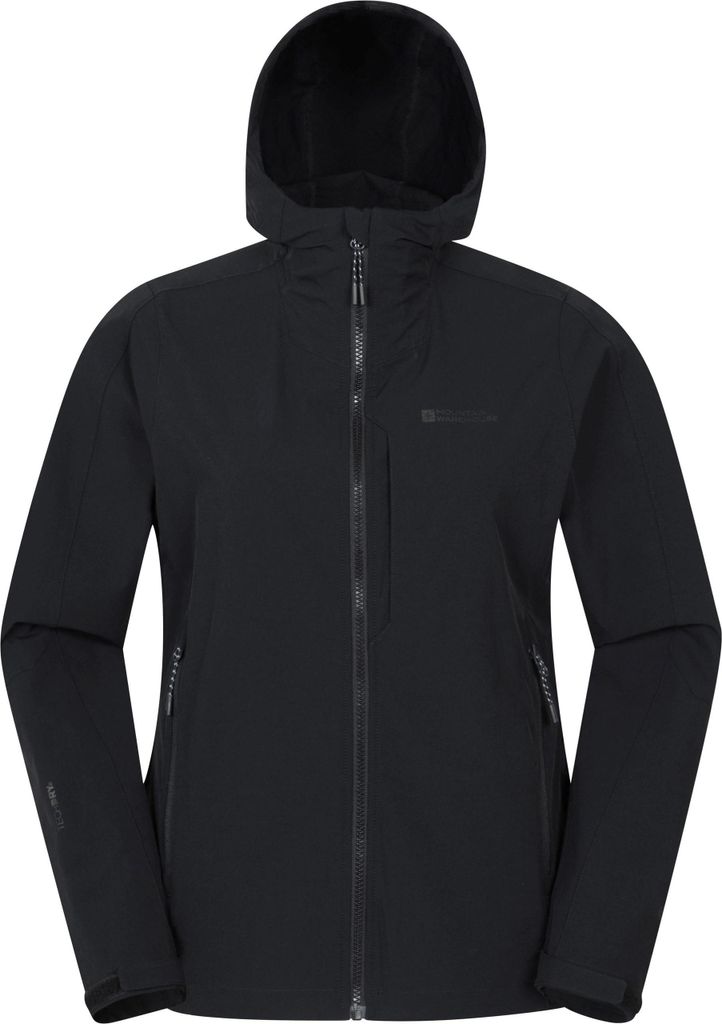 Mountain Warehouse - "Retreat" Softshelljacke Packable für Damen MW3868 (38 DE) (Schwarz)