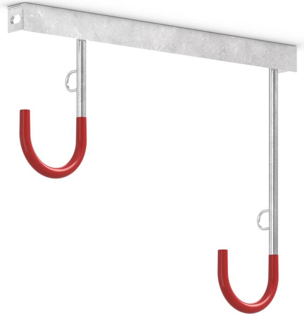 Fahrrad-Reihen-Hängeparker 3802, für zwei Fahrräder, für die Deckenmontage