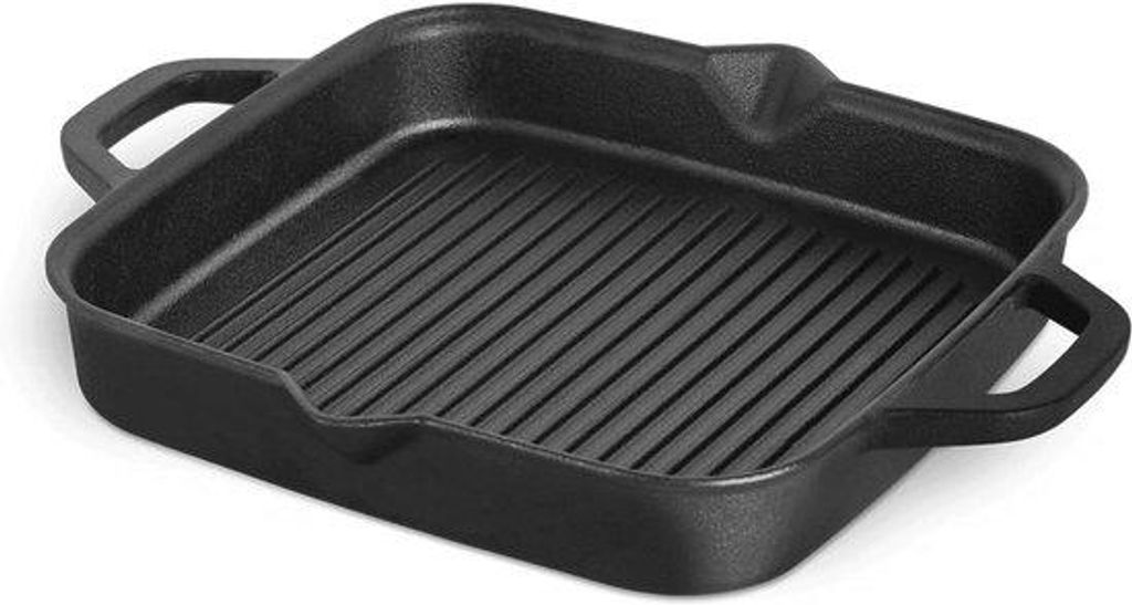 Gusseisen Grillpfanne 26cm für perfektes BBQ