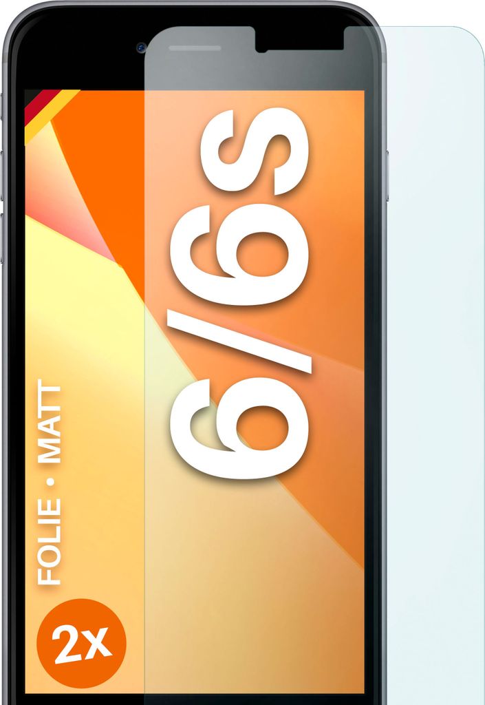 moex 3x Schutzfolie kompatibel mit iPhone 6s / iPhone 6 - Displayschutzfolie Anti Reflex Folie, Matt