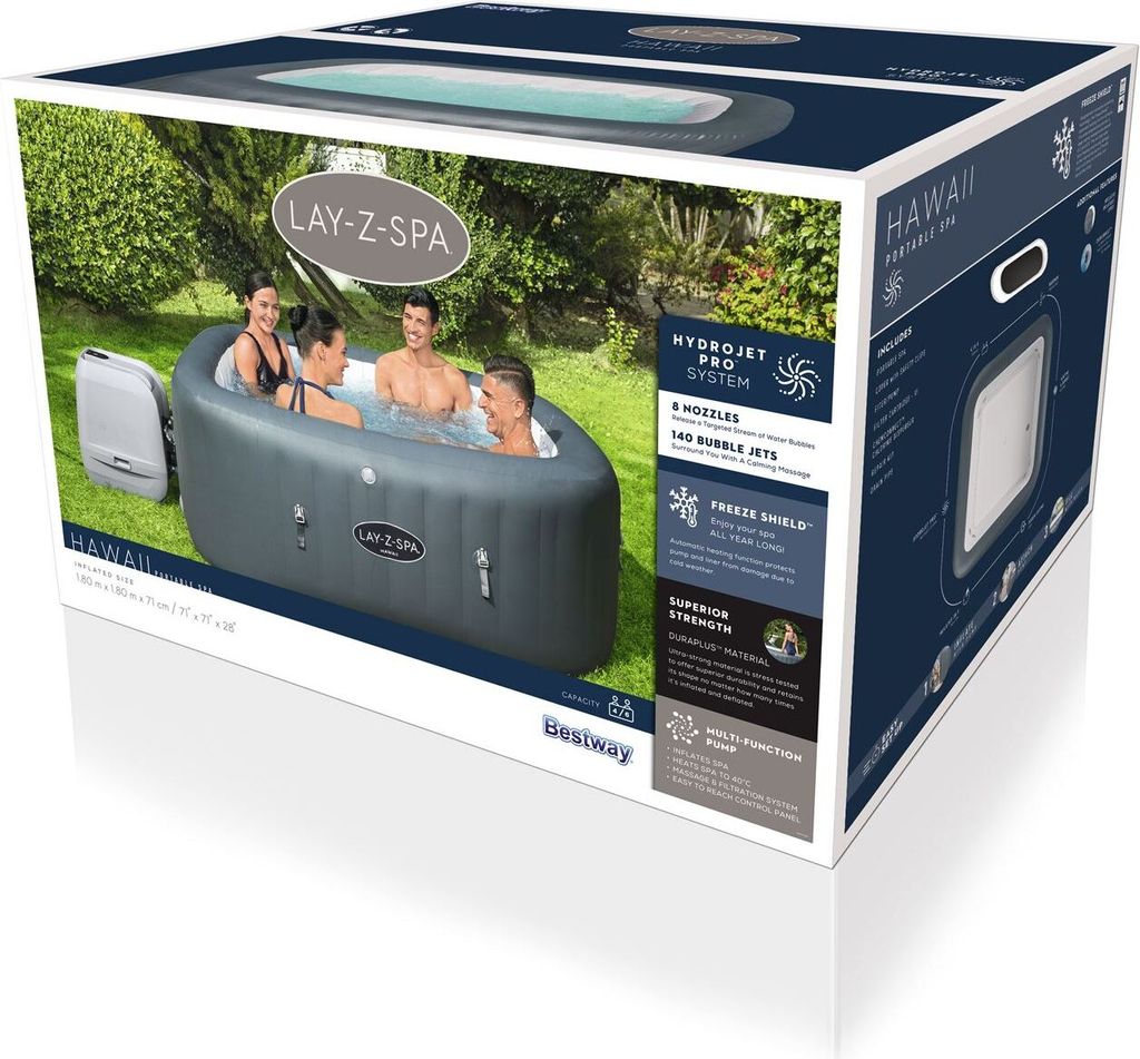 Hawaii Lay-Z-Spa HydroJet Pro Spa nafukovací BESTWAY pro 6 Obrázek produktu 3