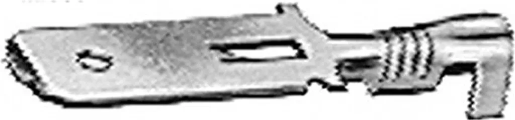 Fiche plate HELLA 2,8 mm en laiton étamé pour contact électrique net