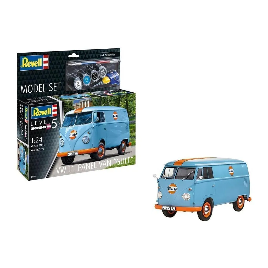 Modèle Réduit VW T1 Gulf 1:24 - Kit Complet Revell pour Débuter Facile