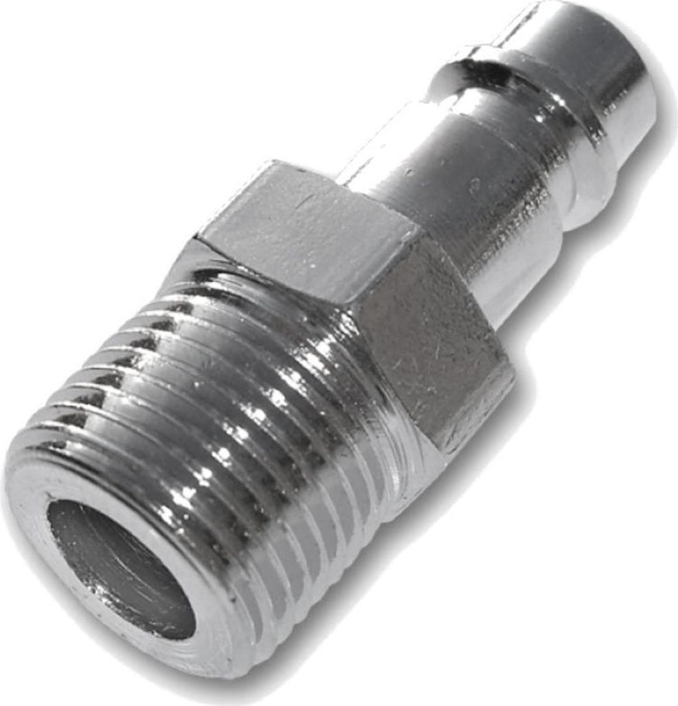 Druckluftkupplung Außengewinde mit Stecknippel Stahl verchromt 3/8"