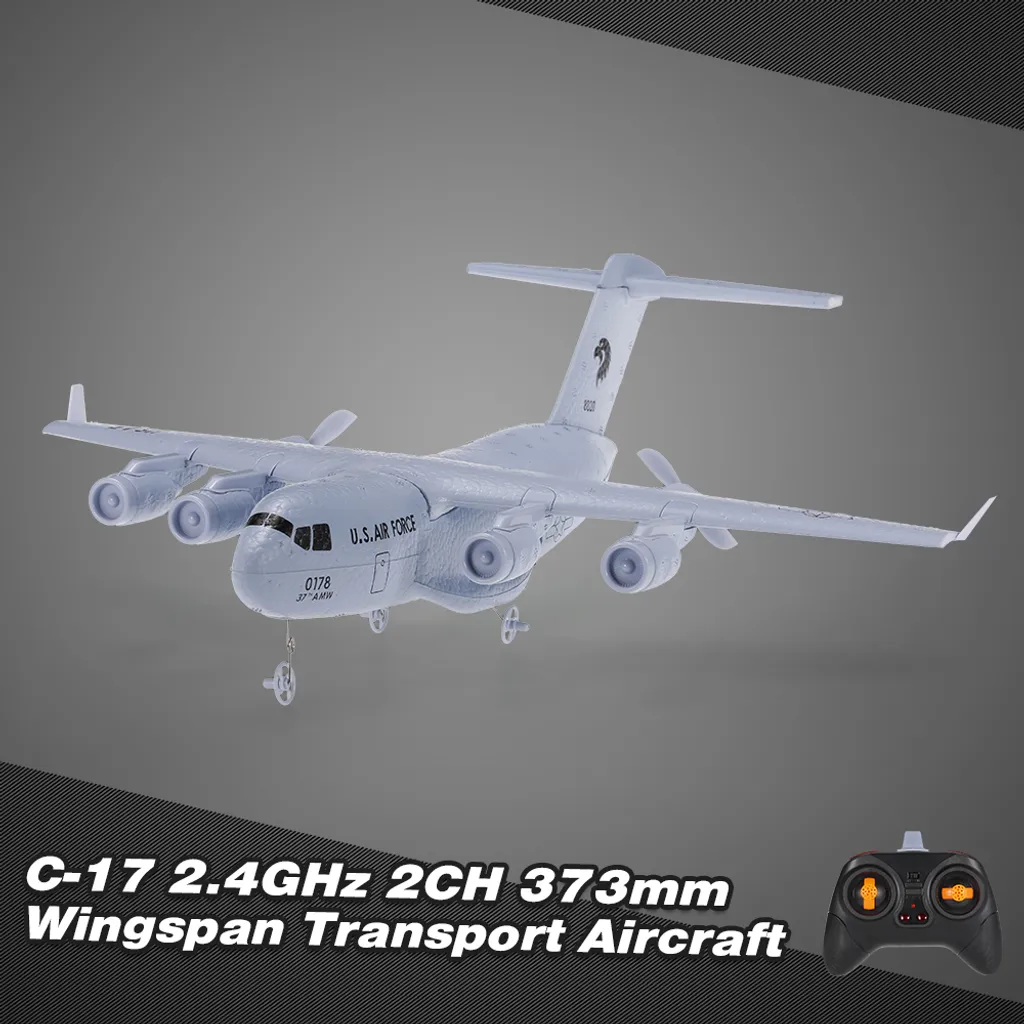 Avion Télécommandé C-17 pour Débutant en EPP Incassable avec Gyro