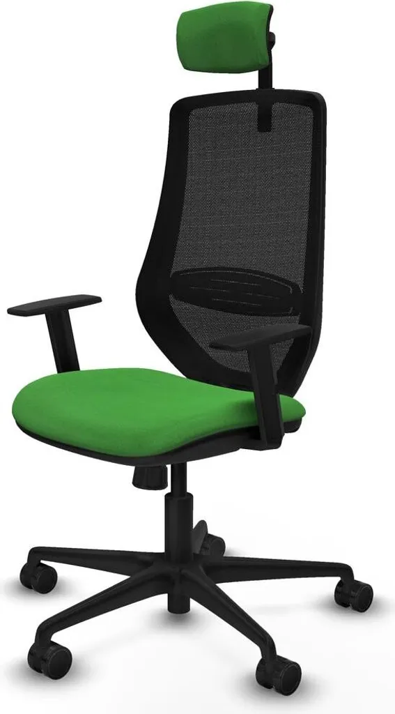 Chaise de bureau pour ordinateur verte D036N2W confortable et réglable
