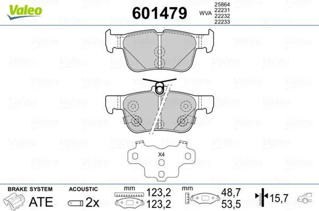 Finis les bruits de freinage avec les plaquettes Valeo 601479 Ford
