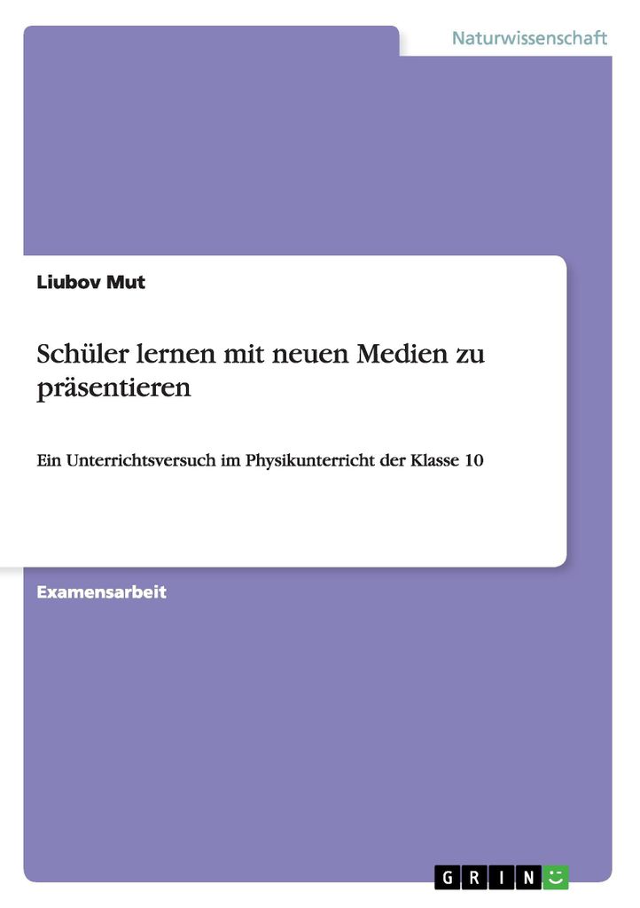 Schüler lernen mit neuen Medien zu präsentieren