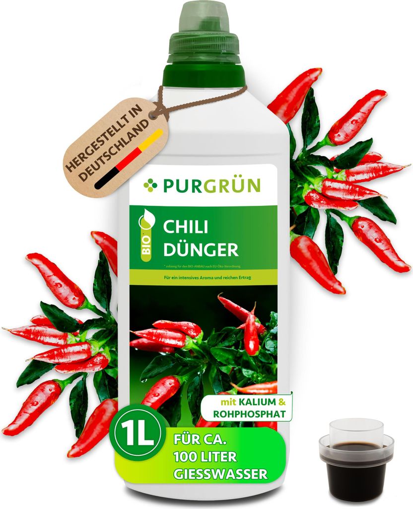Purgrün -Chilidünger 1 Liter,