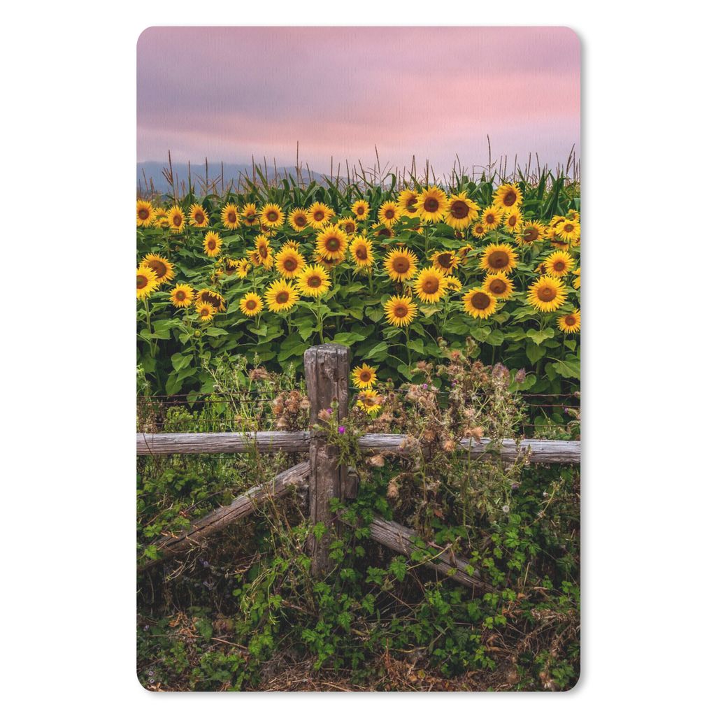 MuchoWow Mauspad Mousepad Sonnenblume - Blumen - Pflanzen 40x60 cm - Mousepads - Maus Mat - Pad - Mausunterlage - Schreibtisch Accesoire