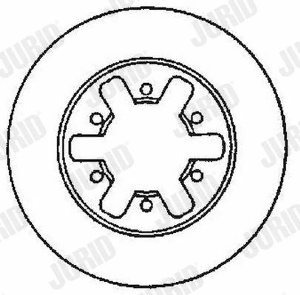 Paire de disques de frein ventilés JURID 561523J OE 1954433 Nissan