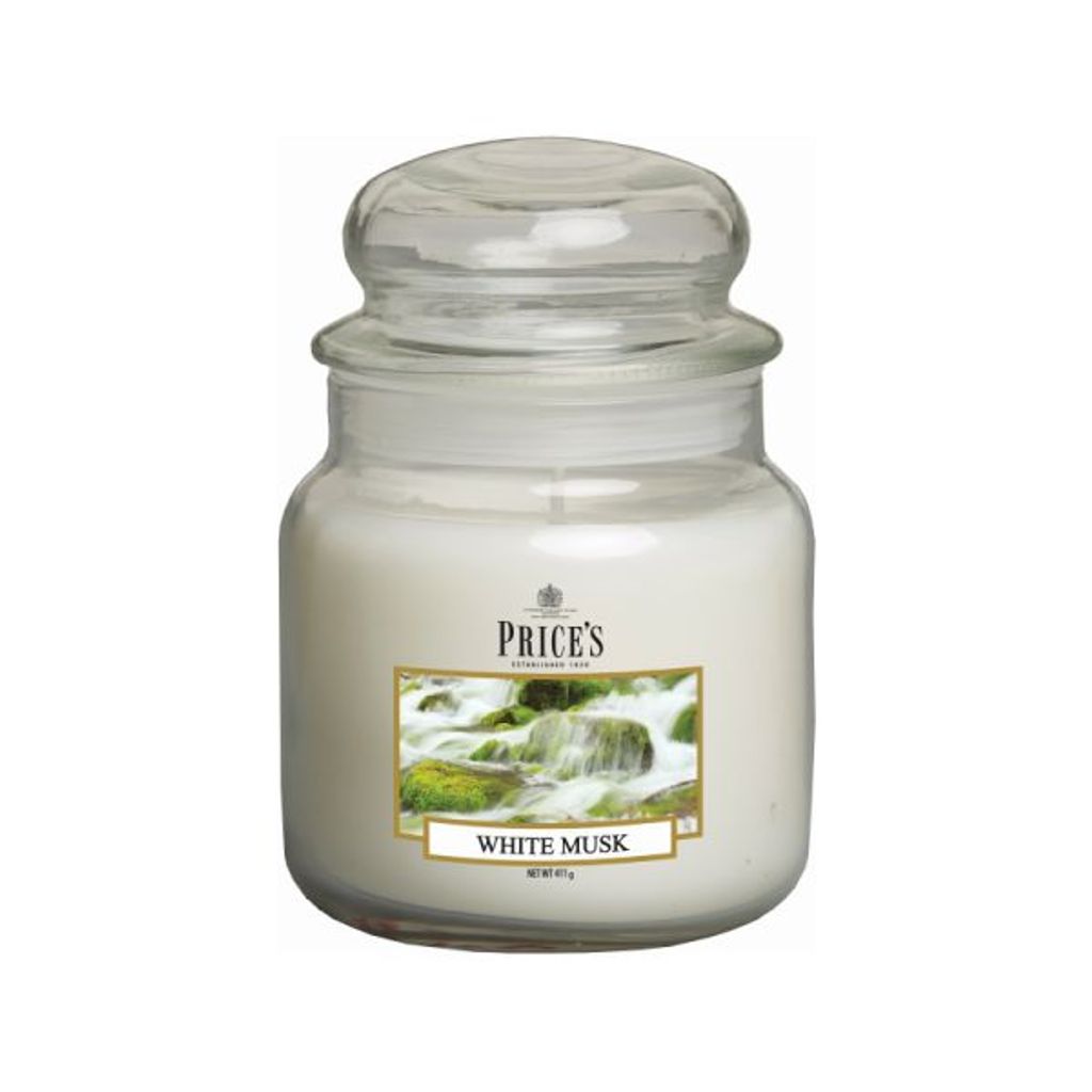 Prices MEDIUM JAR Kerze 411g White Musk