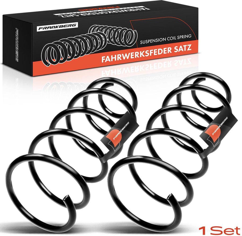 Frankberg 2x Fahrwerksfeder Vorderachse für VW Golf 4 1J Audi A3 8L Skoda Octavia I Seat