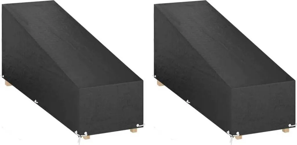 Coperture per lettini 2 pezzi 12 occhielli 200x65x35/60 cm