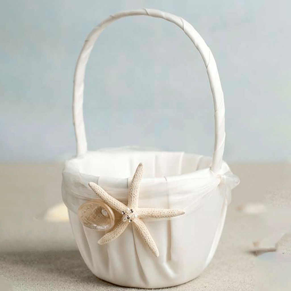 Blumenkorb Ästhetik schöner Stoff elegantes Spitzenkantenkorb Nachbildung für Hochzeit