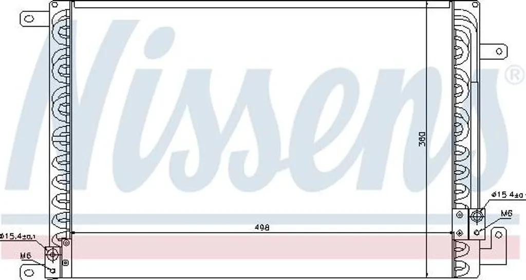 Condenseur Clim Nissens 94391 en Aluminium Anti-Corrosion OE 60813978
